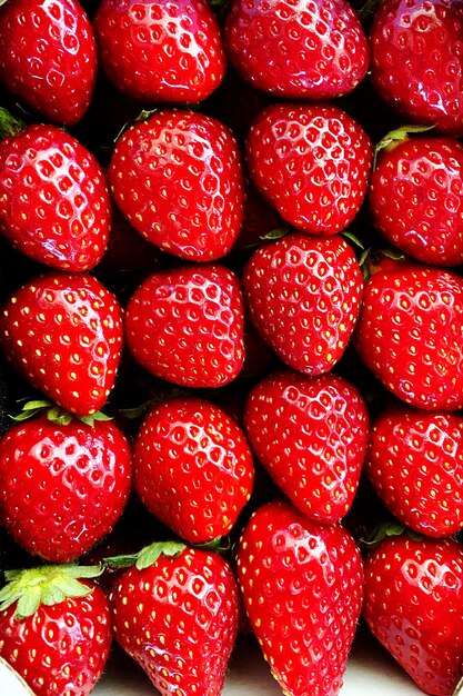 Full frame shot of strawberries