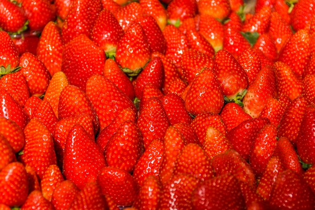 Full frame shot of strawberries