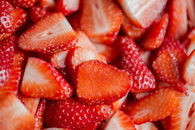 Full frame shot of strawberries