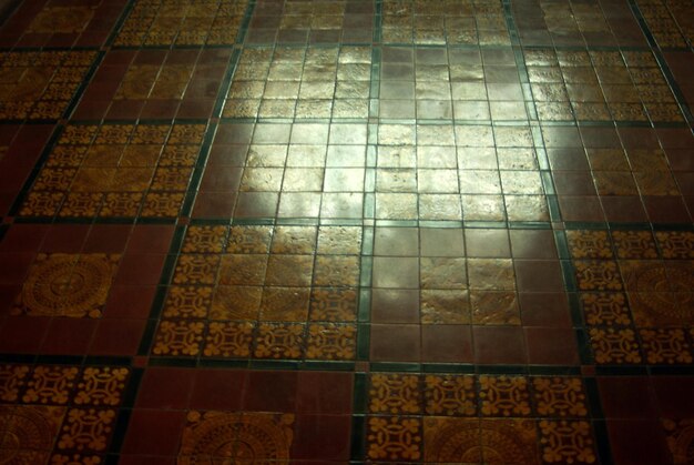 Full frame shot of tiled floor