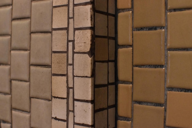 Photo full frame shot of tiled walls