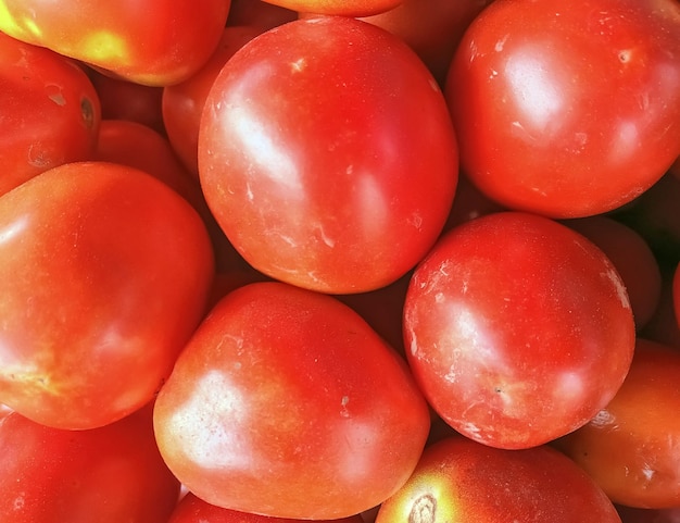 Full frame shot of tomatoes at market