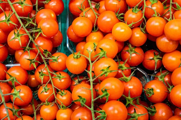 Full frame shot of tomatoes for sale at market stall