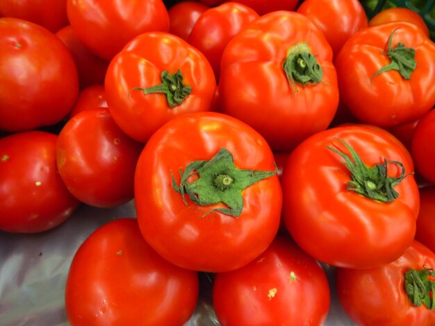 Full frame shot of tomatoes for sale in market