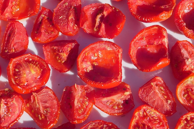 Photo full frame shot of tomatoes