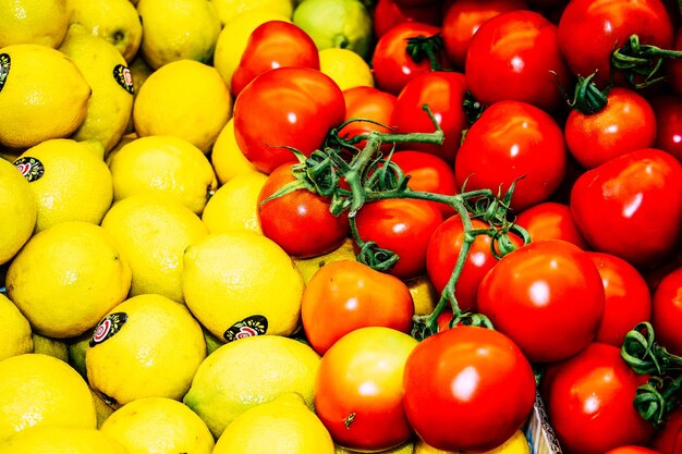 Photo full frame shot of tomatoes