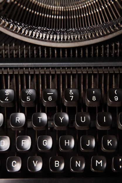 Full frame shot of typewriter keyboard