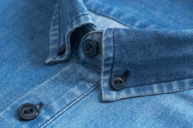 Full frame shot van denim shirt