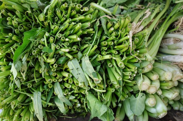 Full frame shot of vegetables at market stall