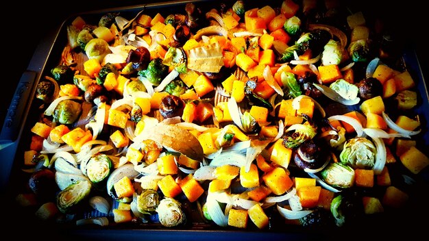 Photo full frame shot of vegetables