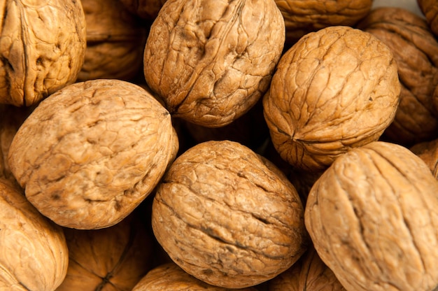 Full frame shot of walnuts