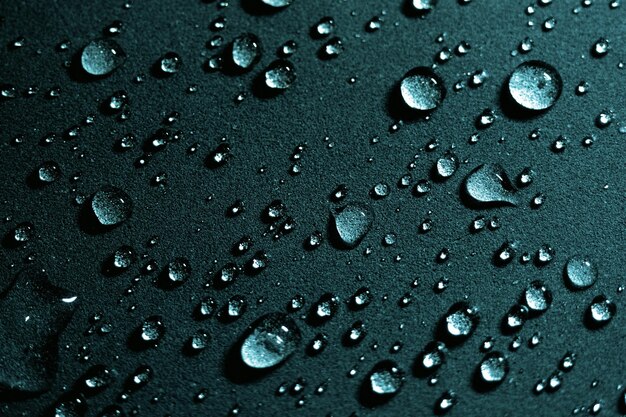 Full frame shot of water drops on glass