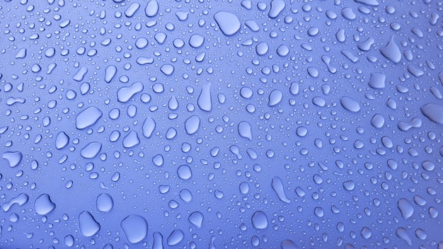 Full frame shot of water drops on glass