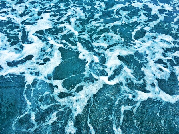 Full frame shot of waves in sea