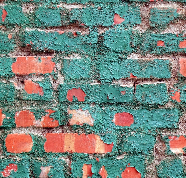 Photo full frame shot of weathered brick wall