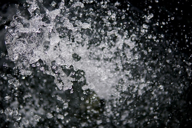 Foto fotografia completa dell'acqua bagnata e congelata