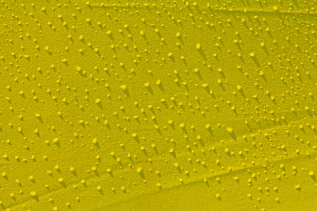 Full frame shot of wet yellow background
