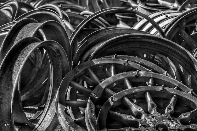 Photo full frame shot of wheel