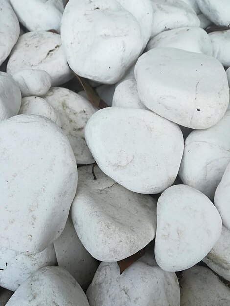 Photo full frame shot of white stones