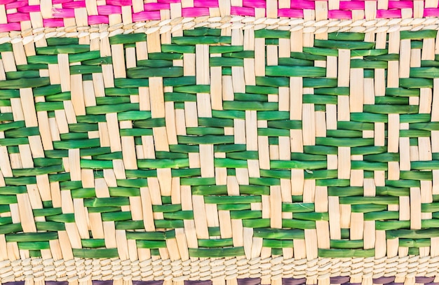 full frame shot of wicker basket