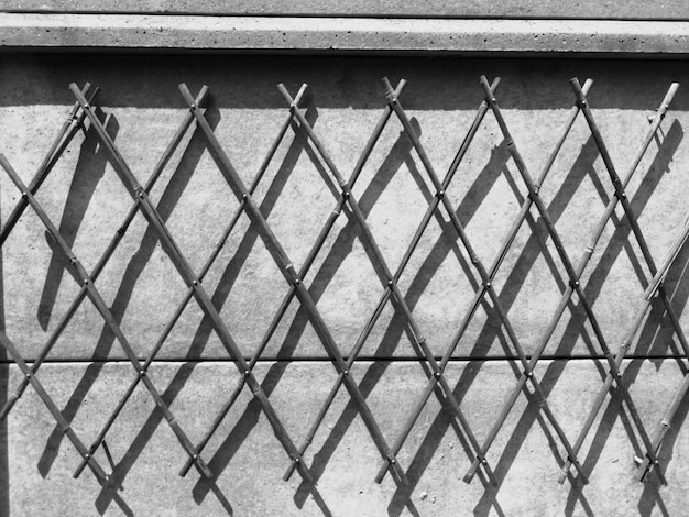 Full frame shot of wooden fence against wall