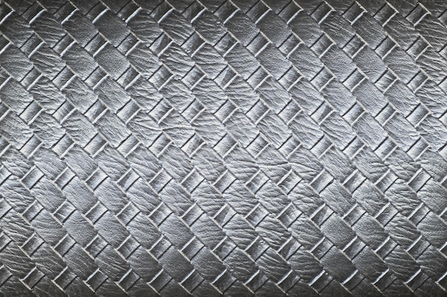 Photo full frame shot of woven leather background