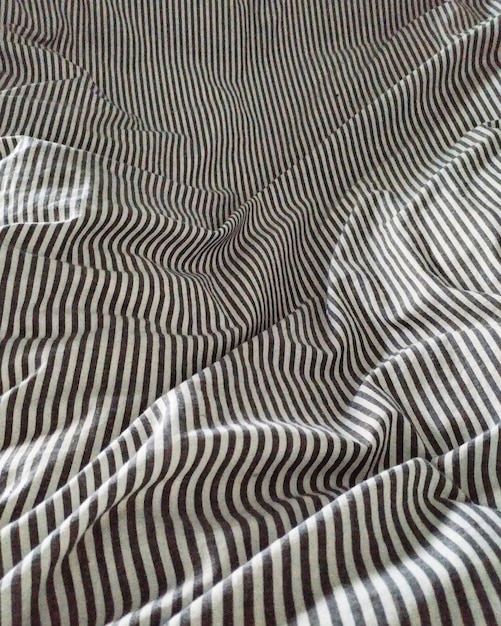 Full frame shot of wrinkled bed sheet