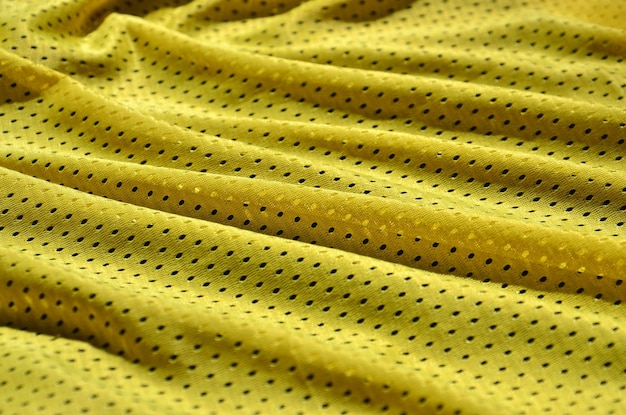 Foto scatto completo di tessuto giallo