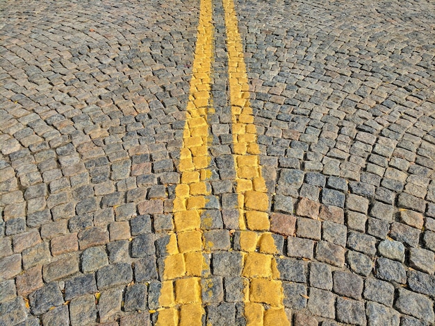 Photo full frame shot of yellow road