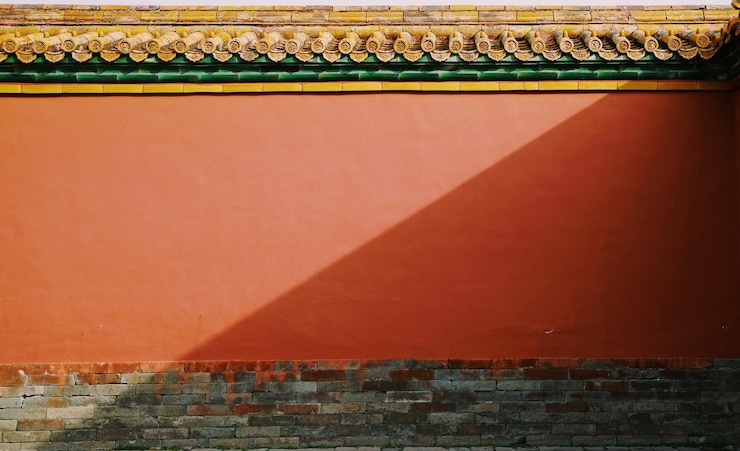 Photo full frame shot of yellow wall