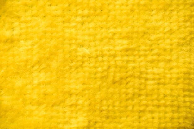 Full frame shot of yellow woolen textile