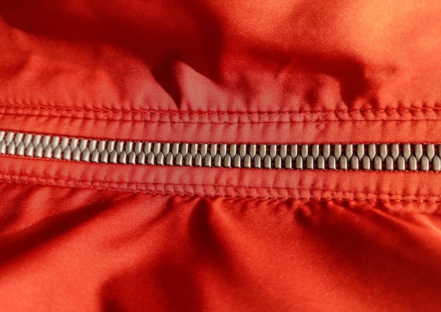 Photo full frame shot of zipper and textile