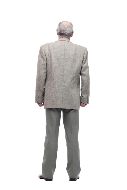 Full-length. casual elderly man in business clothes .