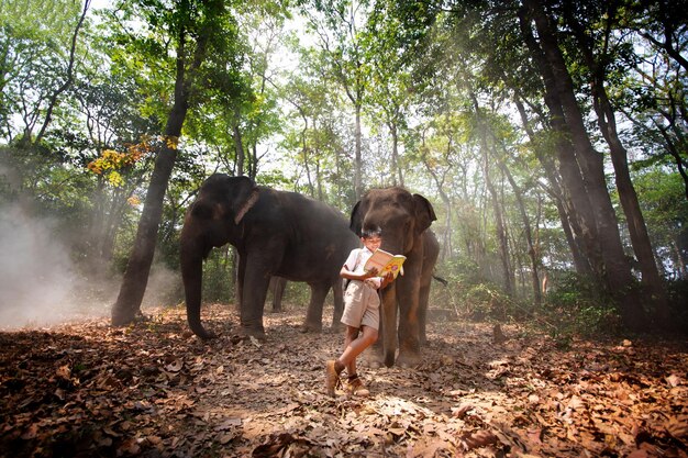 Photo full length of man in forest