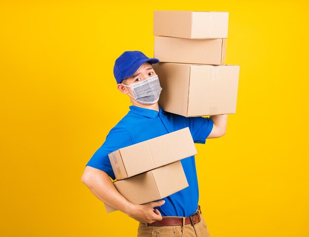 Full length of a man holding stack of paper