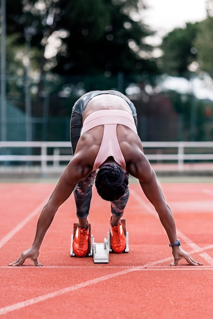 Photo full length of man running