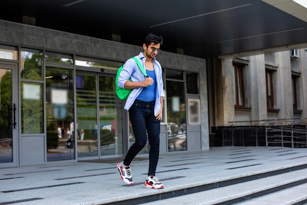 Full length of man standing in city