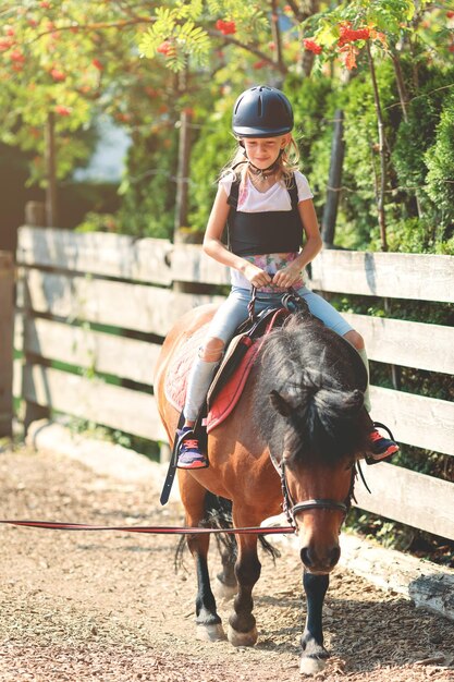 Full length of person riding