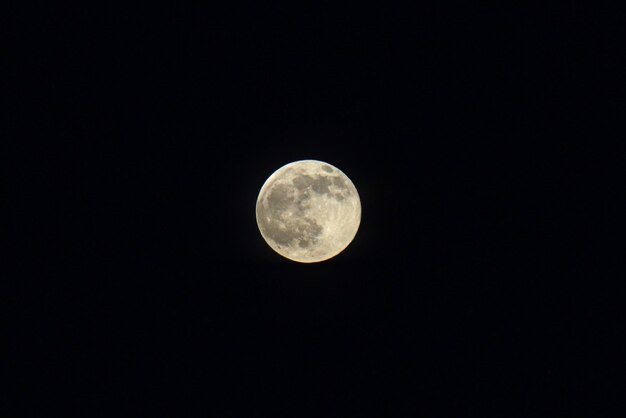 Full moon in the sky at night