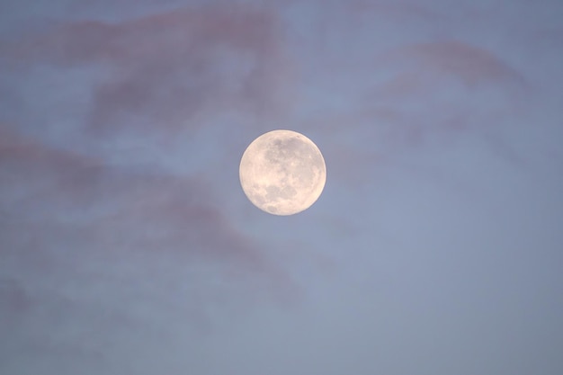 full moon in the sky of Rio de Janeiro in Brazil