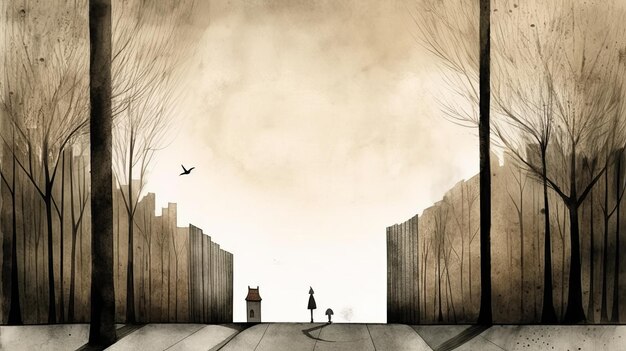 Full Page Illustration Of Beautiful Pavement By Jon Klassen