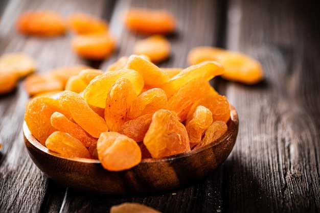 A full plate of dried apricots