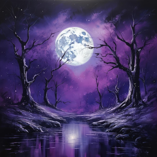 Full Purple Moon