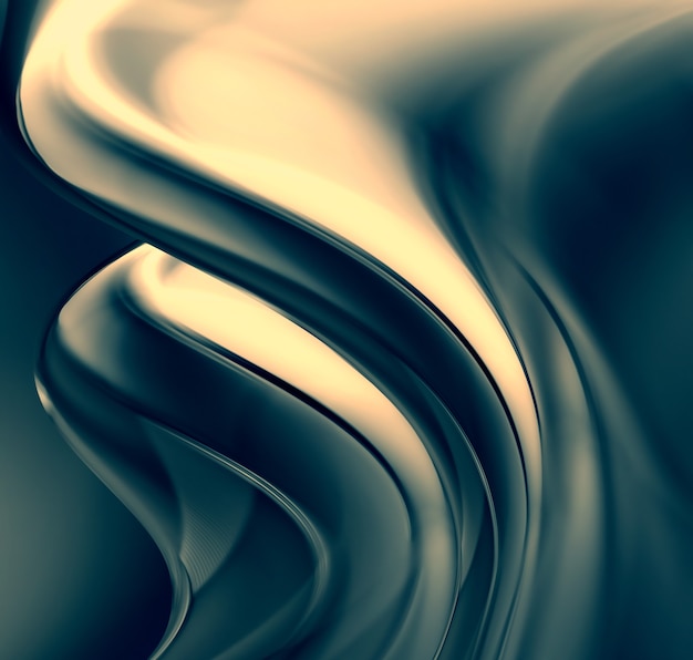 Full screen abstract chrome metal as background