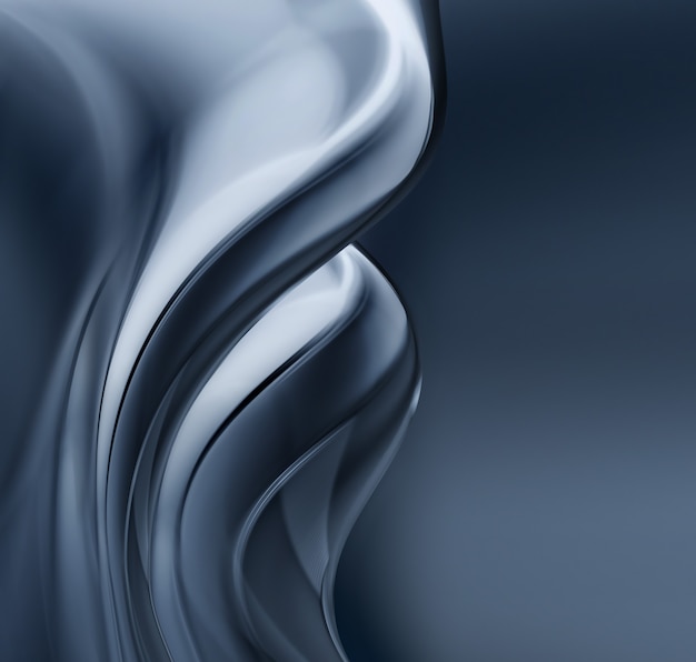 Full screen abstract chrome metal as background