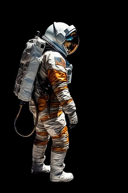 Photo full shot astronaut wearing spacesuit