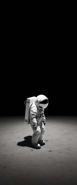 Full shot astronaut wearing spacesuit