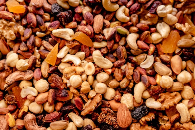 Full Shot of Various Nuts Photo