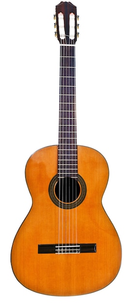 Photo full view of classical acoustic guitar