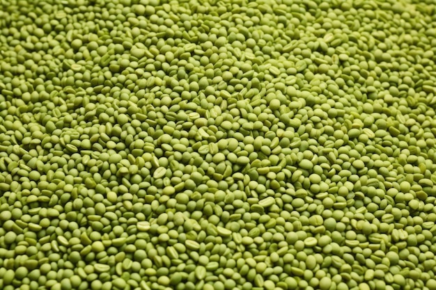 Photo fullframe capture of unroasted green coffee beans